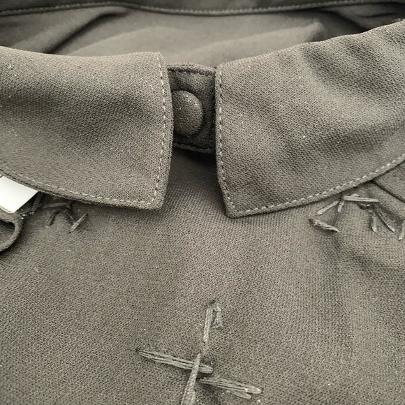 Tobi Black Open Back Embellished Crop Top Size S - Picture 7 of 7